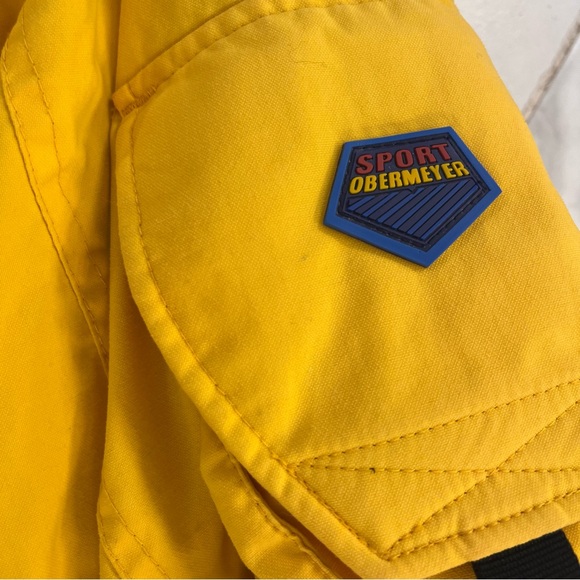 Obermeyer Ski Jacket Stabilizer ll Winter Coat Yellow Snowboard 🏂 sport - Picture 13 of 14